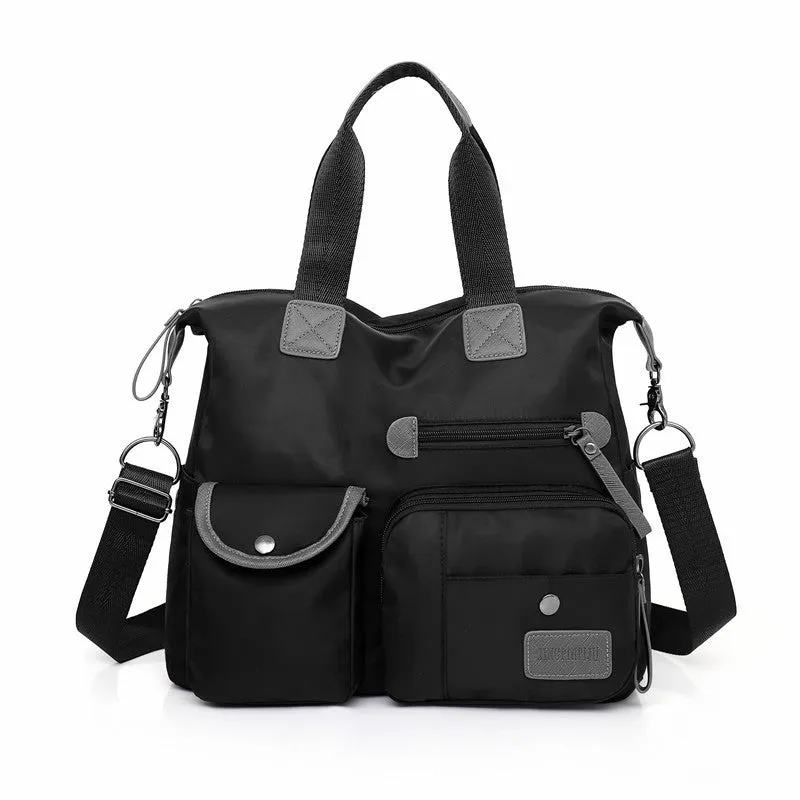 Caroline  Groe Kapazitt Mehrfachtaschen Schultertasche aus Nylon, wasserdichte Handtaschen fr Frauen, lssige Pendel-Nachrichtentaschen