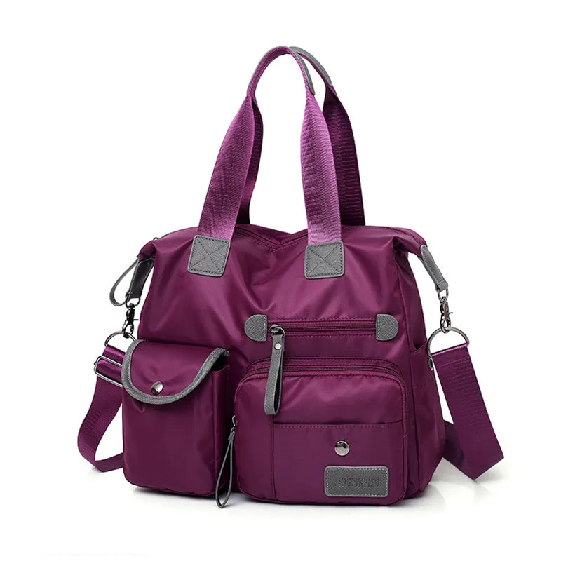 Caroline  Groe Kapazitt Mehrfachtaschen Schultertasche aus Nylon, wasserdichte Handtaschen fr Frauen, lssige Pendel-Nachrichtentaschen