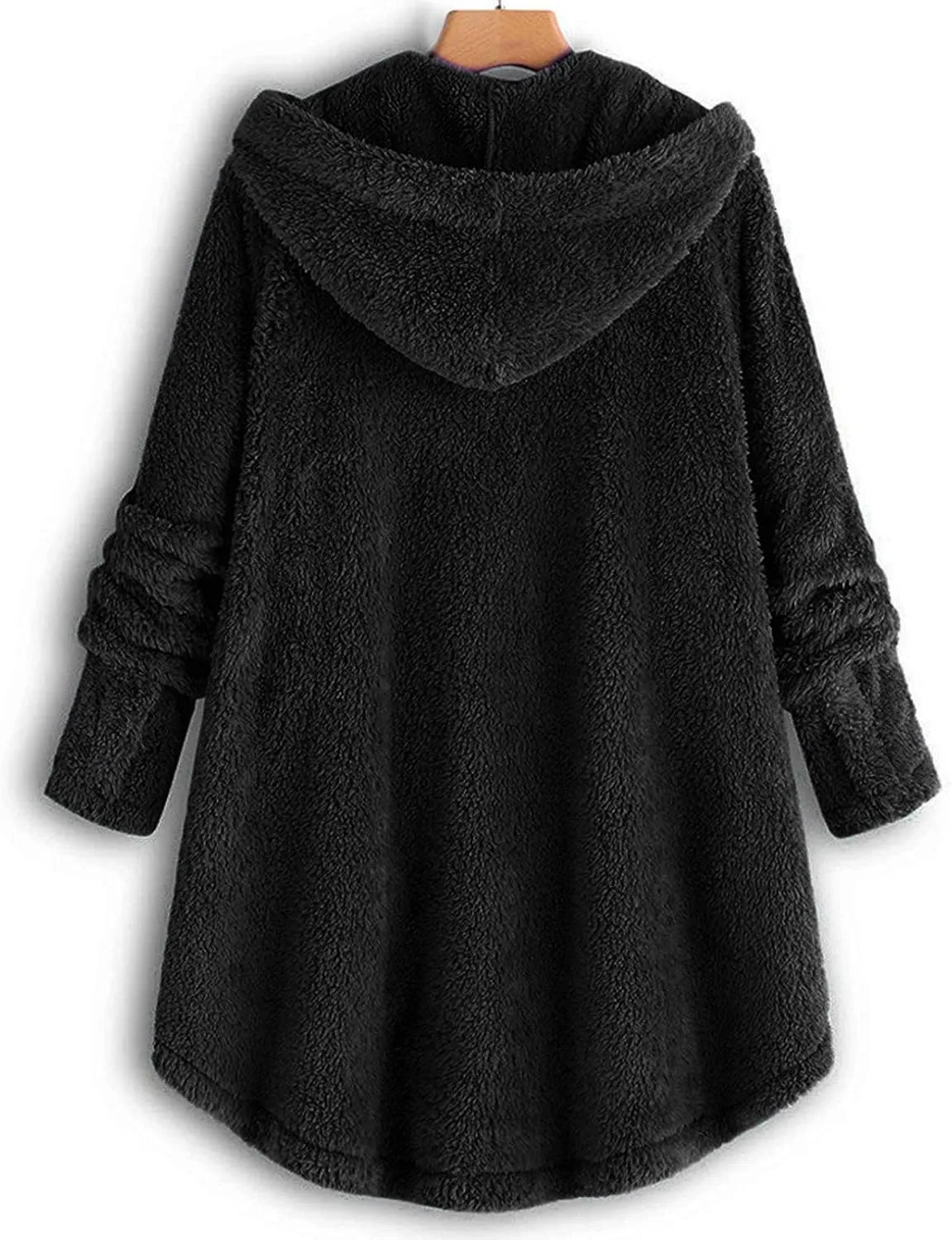 Ceboyel Women Teddy Sweatshirt Jacket Fleece Sweater Hoodies Fuzzy Sherpa Cute Pullover Tops Warm Fall Winter Clothing