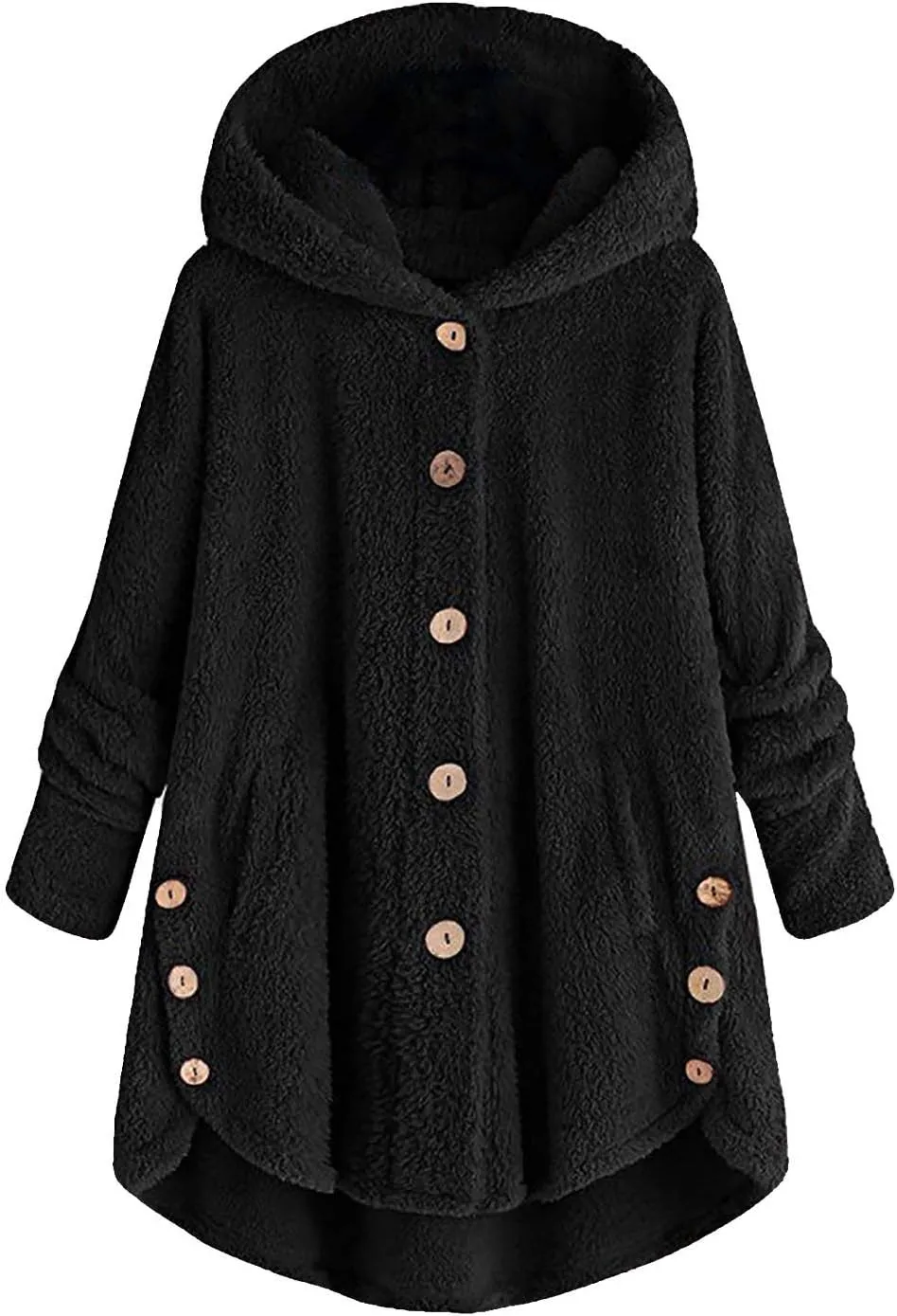 Ceboyel Women Teddy Sweatshirt Jacket Fleece Sweater Hoodies Fuzzy Sherpa Cute Pullover Tops Warm Fall Winter Clothing