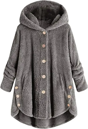 Ceboyel Womens Fleece Hoodie Sweatshirt 2023 Fuzzy Teddy Coat Shearling Warm Winter Jackets Pajamas Loungewear Clothing 2023