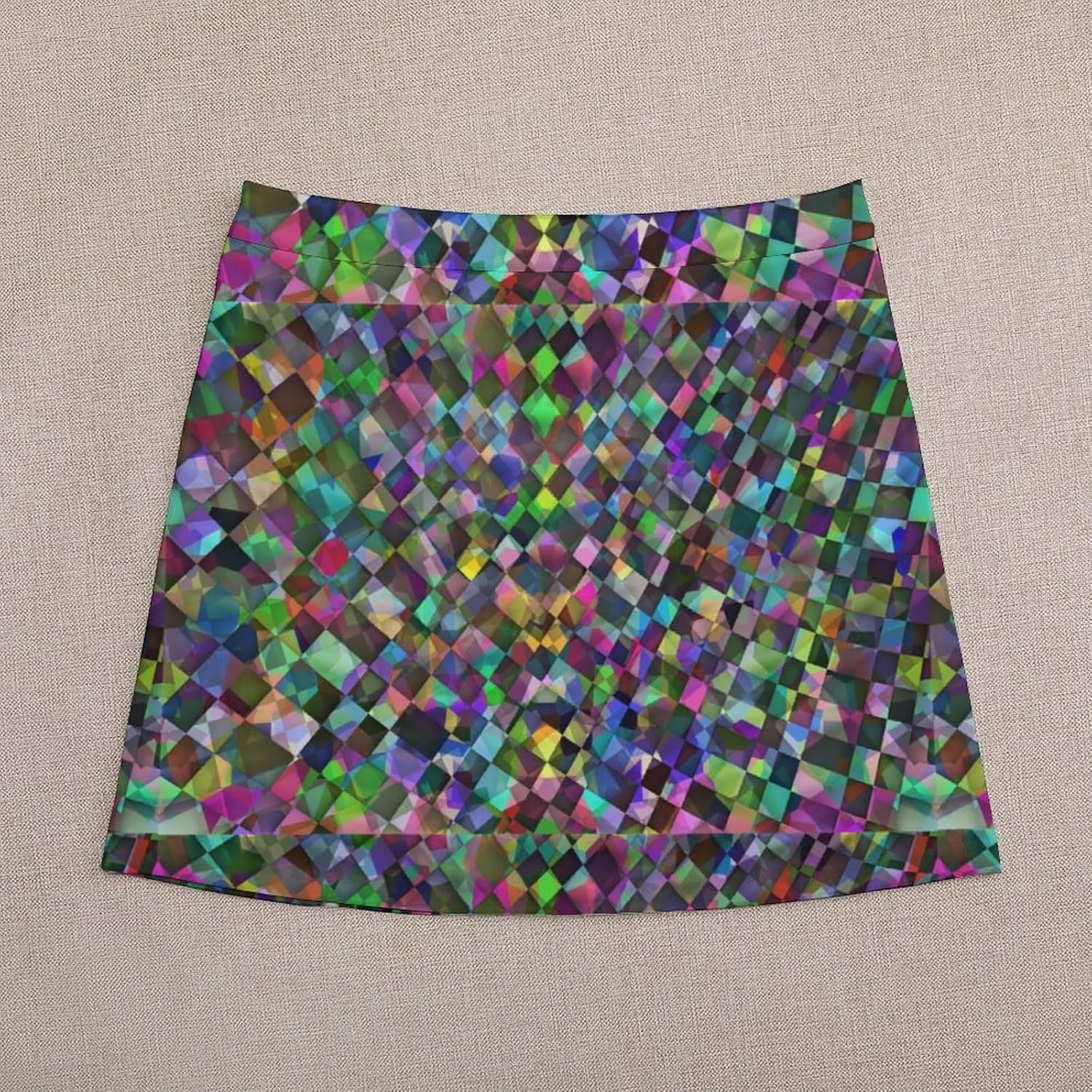 Checkered Print Short Bottoms Women Short Skirt High Waisted Stretchy Athletic Skorts Business Casual Sexy Minis