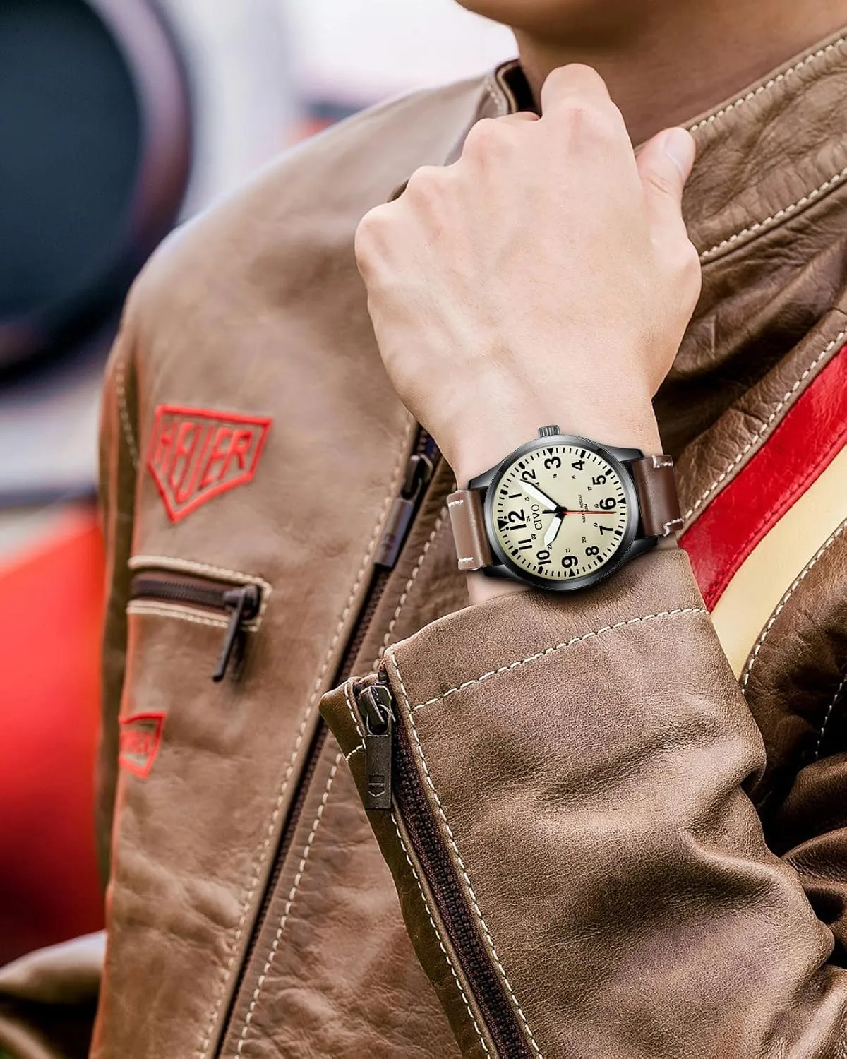 CIVO Military Watch for Men Waterproof: Analog Mens Watches Classic- Field Wrist Watches for Man