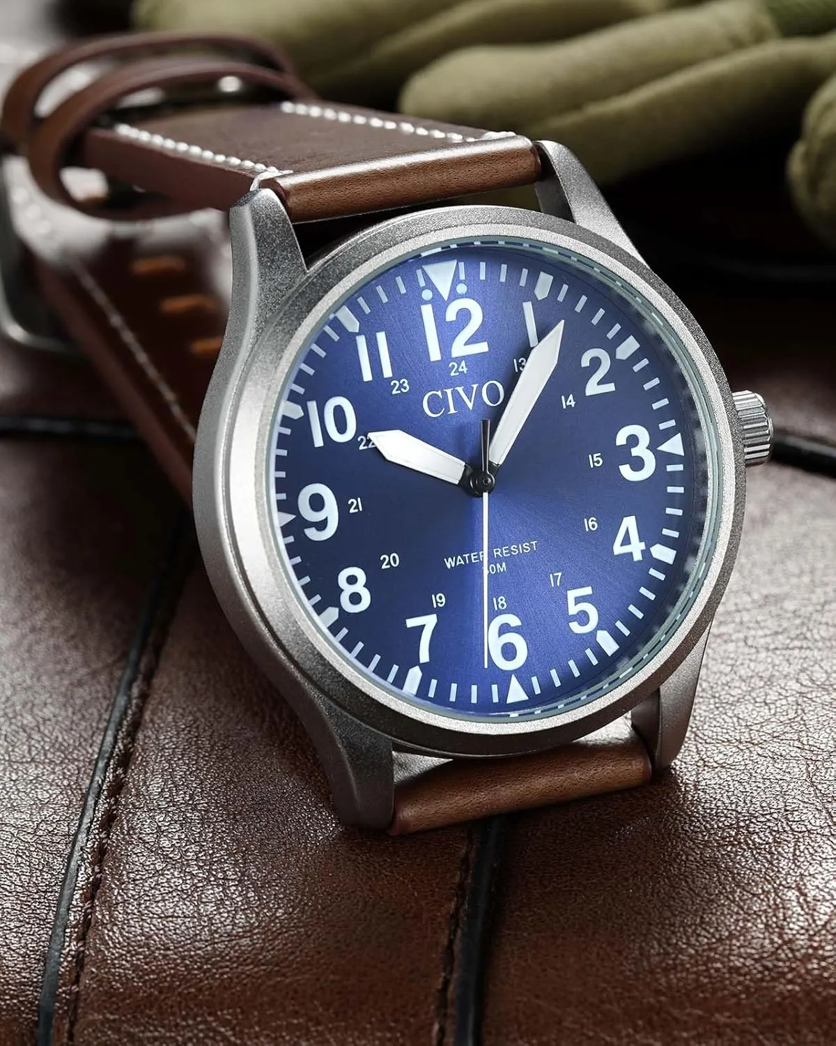CIVO Military Watch for Men Waterproof: Analog Mens Watches Classic- Field Wrist Watches for Man