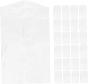 Clothes Cover Protector Bags 25 Pack Gusseted Garment Bags Packaging for Clothing Suit Storage for Closet