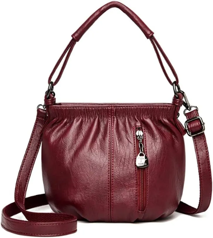 Clutch Bags for Women Small Crossbody Bags Bucket bags Soft Leather Handbag Purse Satchel