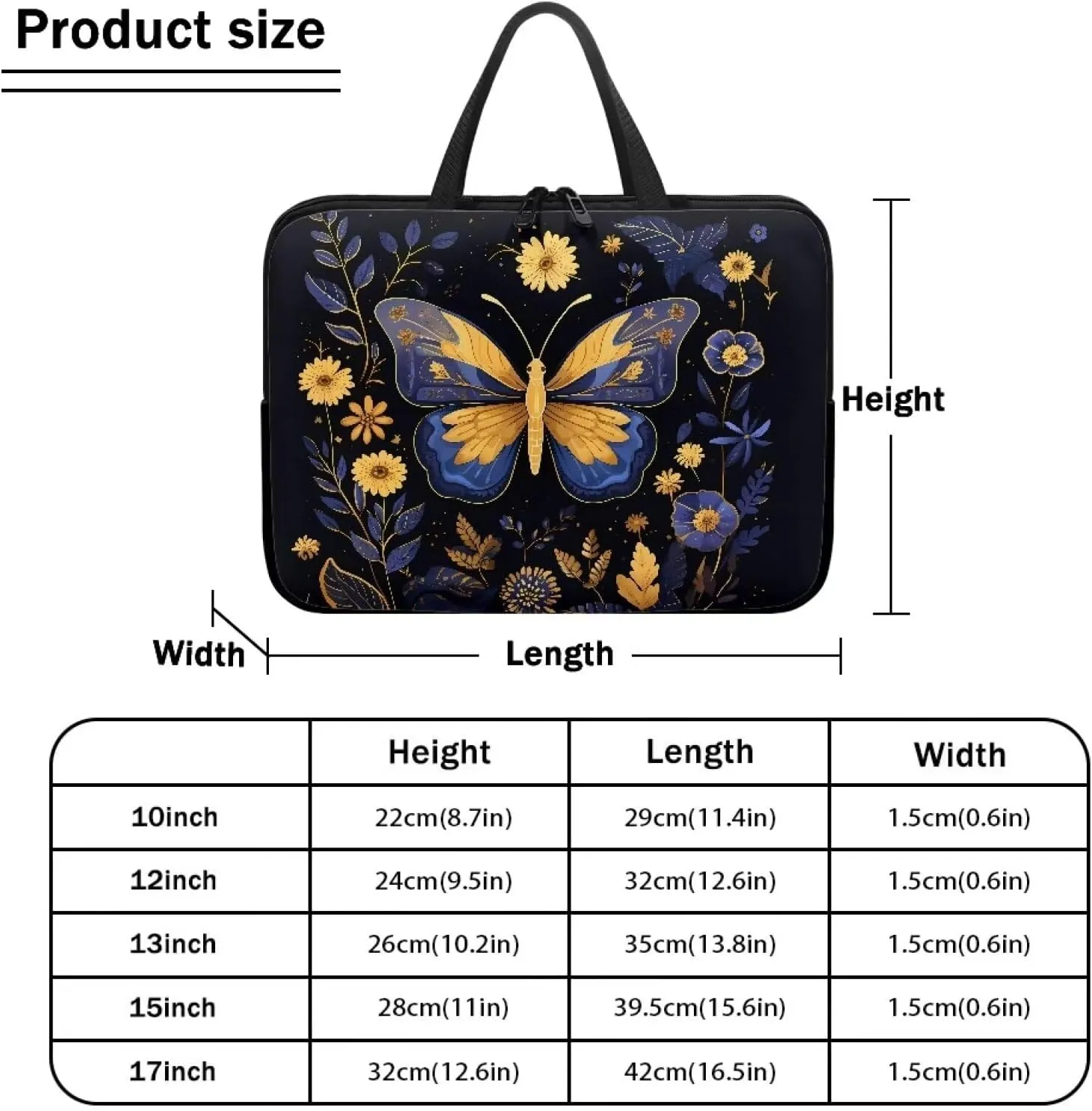 Coloranimal Computer Bags for Women and Men,10 Inch - 17 Inch Laptop Briefcases Laptop Messenger & Shoulder Bags