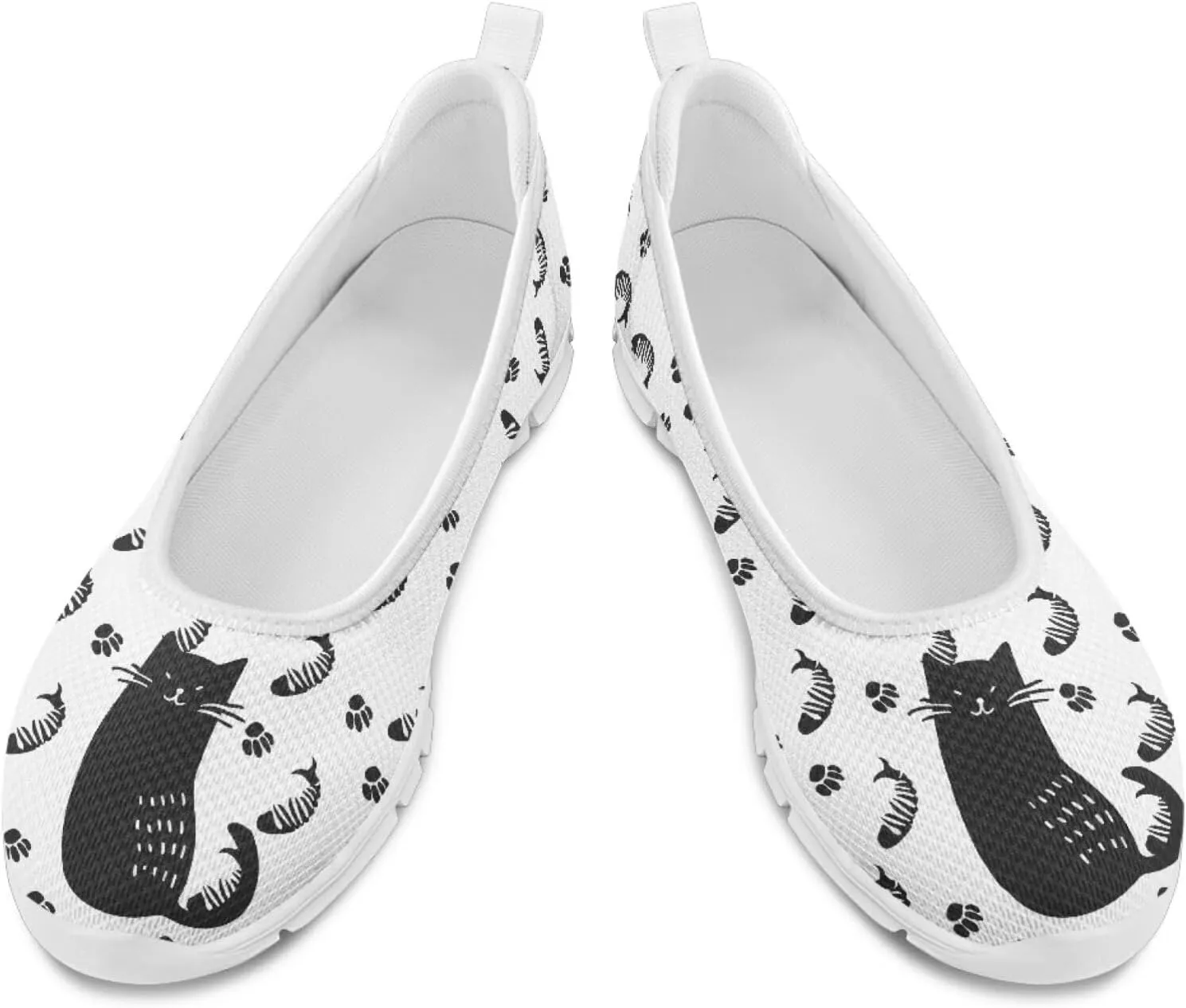 Coloranimal Flats for Women Loafers Shoes Walking Shoes Mesh Flats Athletic Shoes Casual Flats Comfortable Travel Shoes Slip On Flats