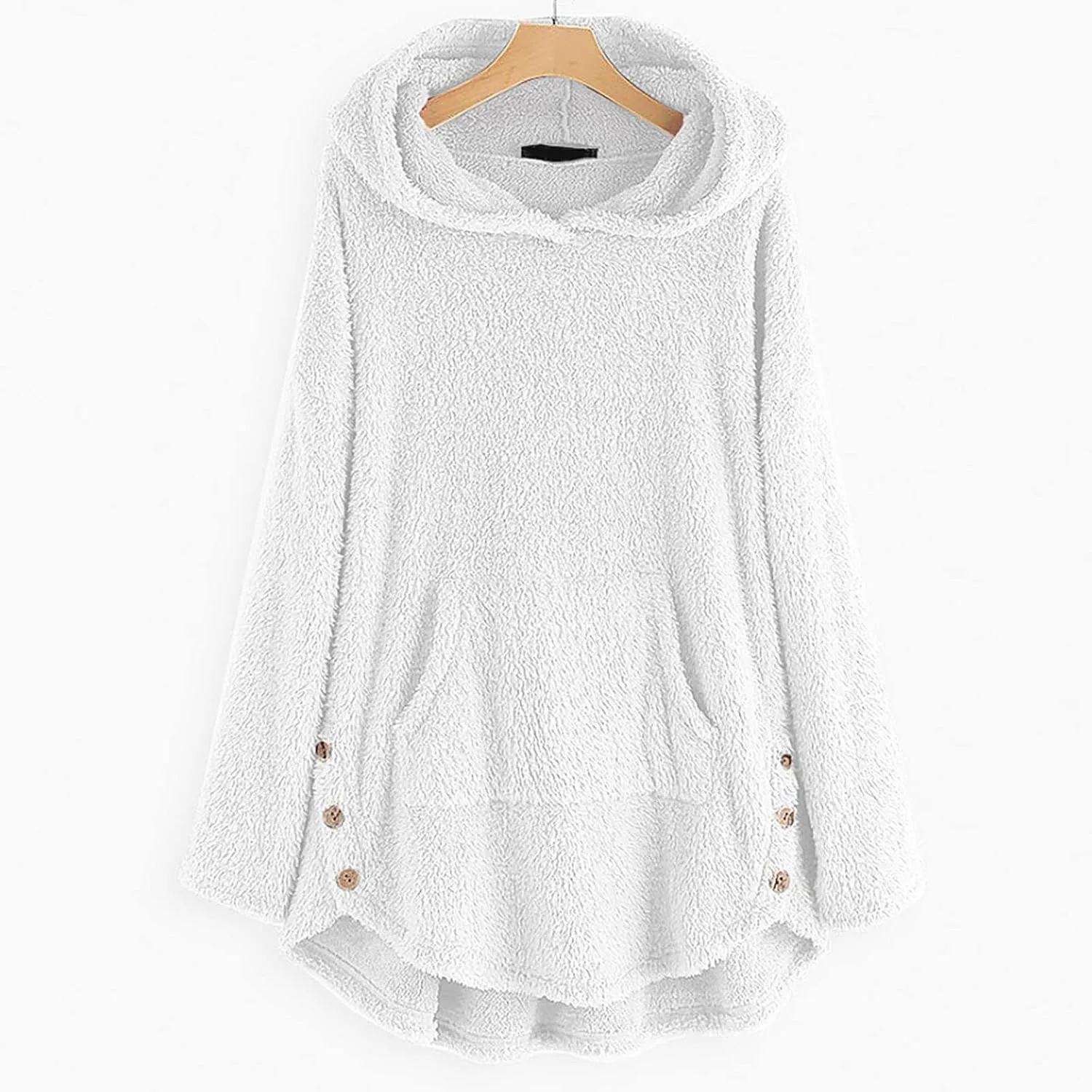 COTECRAM Winter Coats for Women 2023 Fashion Plus Size Sharpa Jacke Button Down Fleece Jacket Fuzzy Warm Hoodie Outwear
