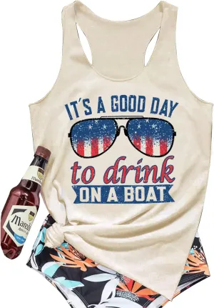 Country Concert Tank Tops Women Vintage Sunshine Racerback Tank Tops Summer Casual Classic-Fit Sleeveless T Shirt Cami