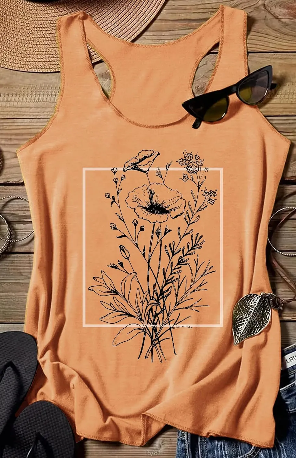 Country Concert Tank Tops Women Vintage Sunshine Racerback Tank Tops Summer Casual Classic-Fit Sleeveless T Shirt Cami