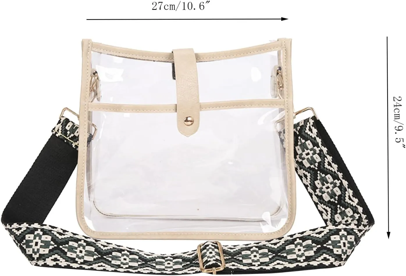 Crossbody Bags for Woman Trendy Women Bag Fashion Transparent Shoulder Bag Color Leopard Shoulder Strap Crossbody