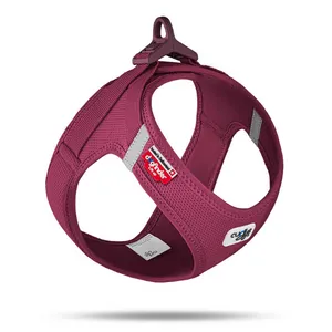 Curli Clasp Air-Mesh Vest Dog Harness Ruby