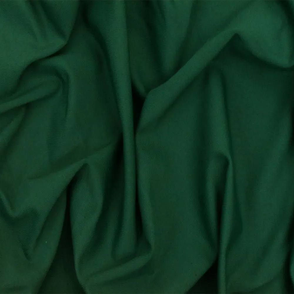 Deep Green Solid Stretch Swimwear Tricot Knit Fabric