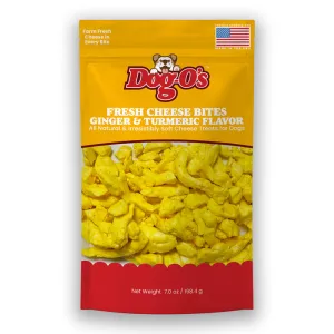Dog-O's Fresh Cheese Bites Treats (Cheese Turmeric & Ginger - 7 oz)