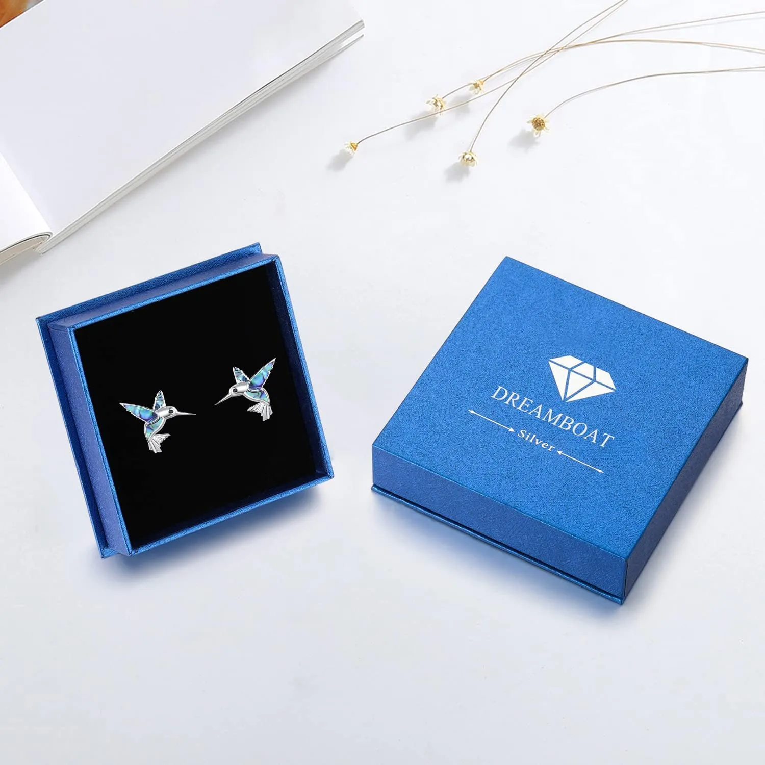 Dreamboat Hypoallergenic Animal Stud Earrings for Women 925 Sterling Silver Animal Jewelry Gifts for Sensitive Ear