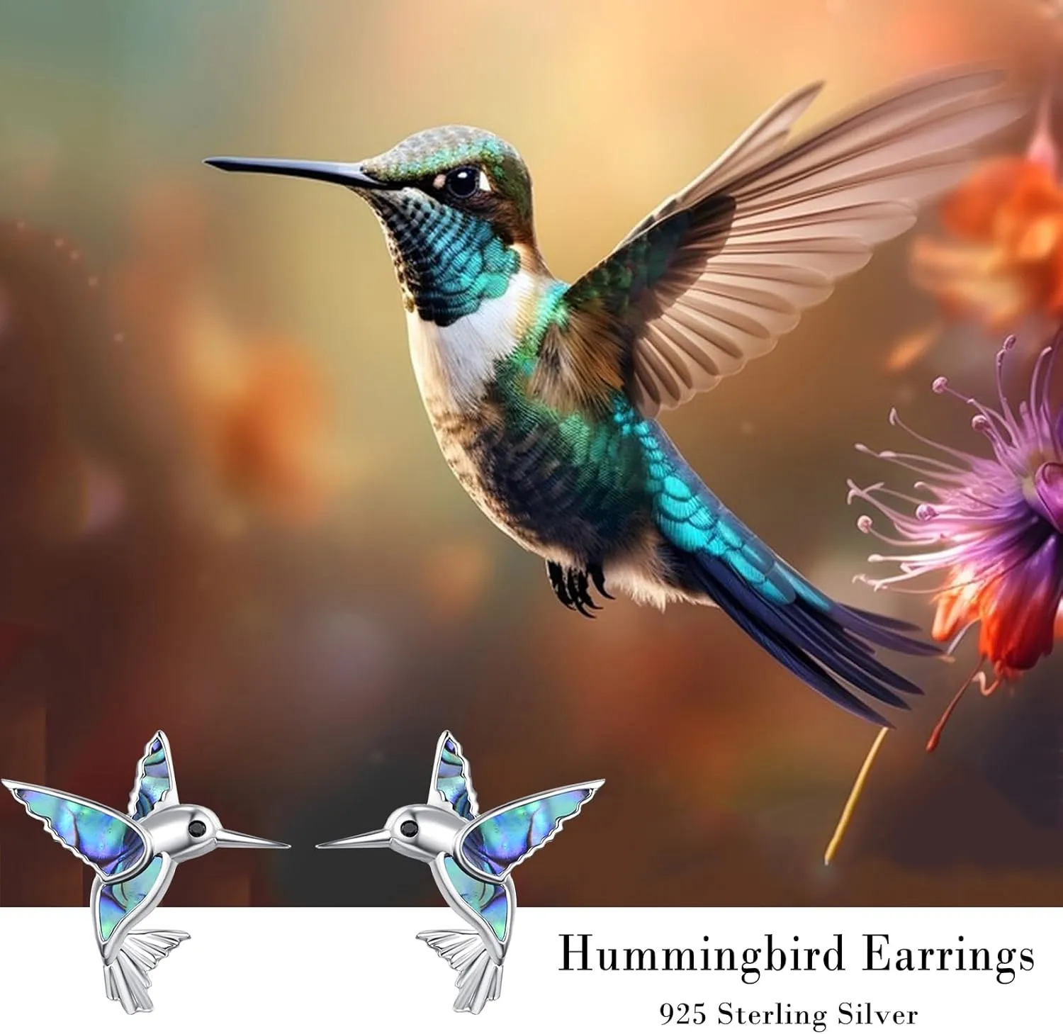 Dreamboat Hypoallergenic Animal Stud Earrings for Women 925 Sterling Silver Animal Jewelry Gifts for Sensitive Ear