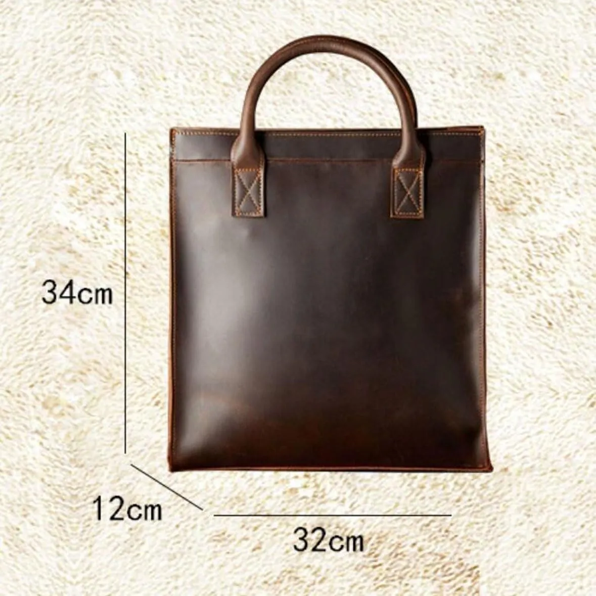 DUSTMAN Business Briefcases Mens Handbags Genuine Leather Carrying Cases Laptop Bags Messenger Shoulder Bags