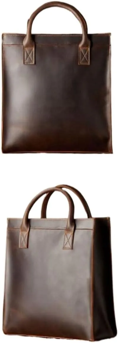 DUSTMAN Business Briefcases Mens Handbags Genuine Leather Carrying Cases Laptop Bags Messenger Shoulder Bags