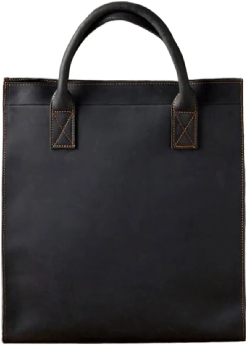 DUSTMAN Business Briefcases Mens Handbags Genuine Leather Carrying Cases Laptop Bags Messenger Shoulder Bags