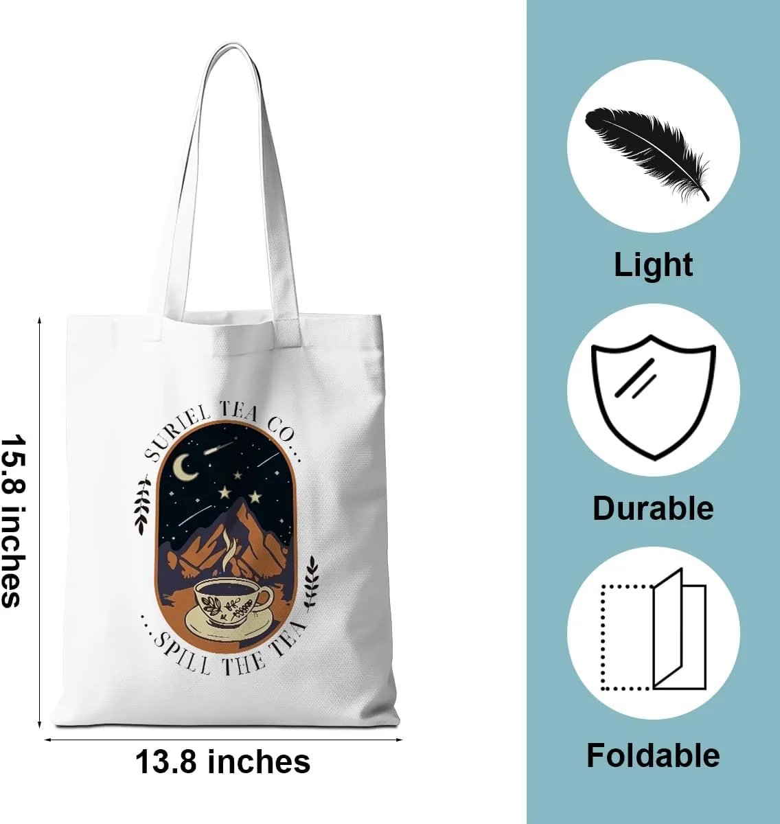 Fantasy Dragon Tote Bag Fantasy Books Weekender Bag Shopping Bags Book Lovers Gifts for Shopping Travelling Vacation