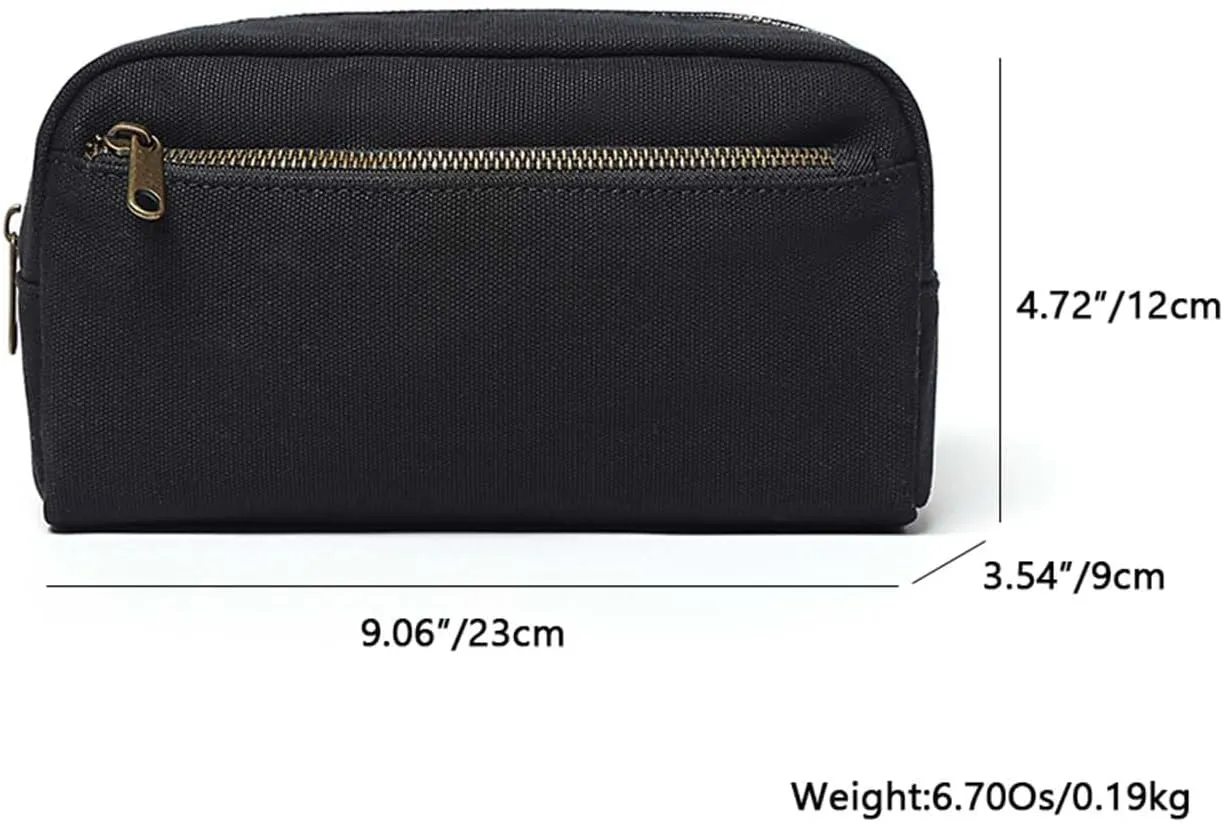 Female cosmetic bags Canvas toiletry bags Wash bags with large capacity Simple design but multifunction