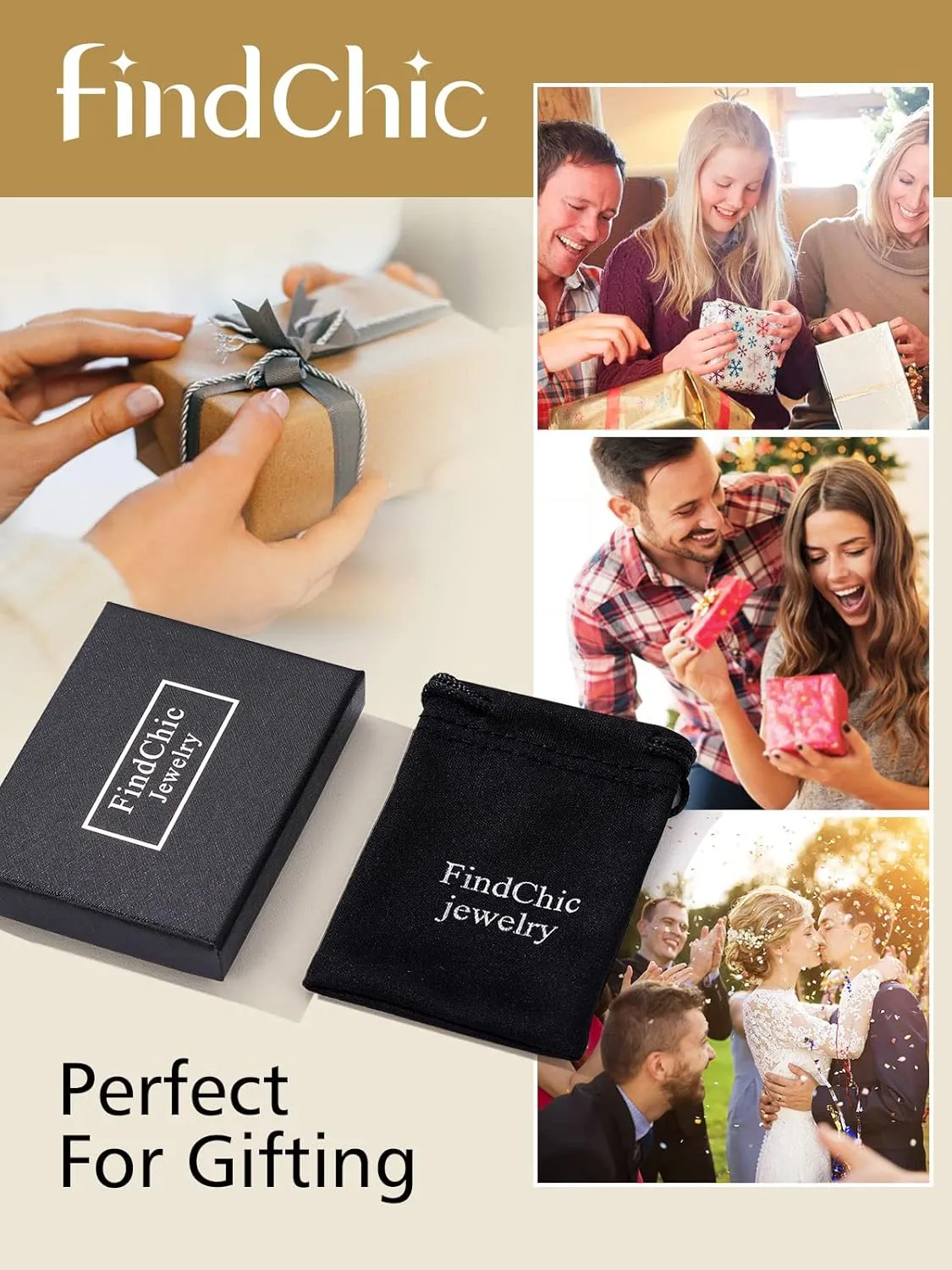FindChic Angel Number Paperclip Chain Layered Necklaces for Women Stainless Steel/Gold Plated/Black 222 444 888 999 Lucky Number/Custom Name Choker Necklaces, with Gift Box