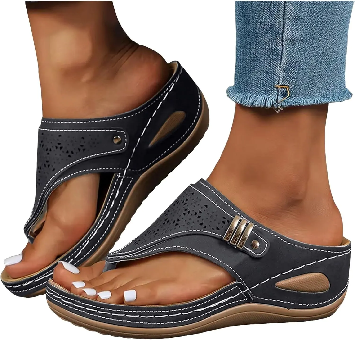 Flip Flops for Women Flip Flops Slip on Indoor Outdoor for Summer Women Shoes Flat Sandal