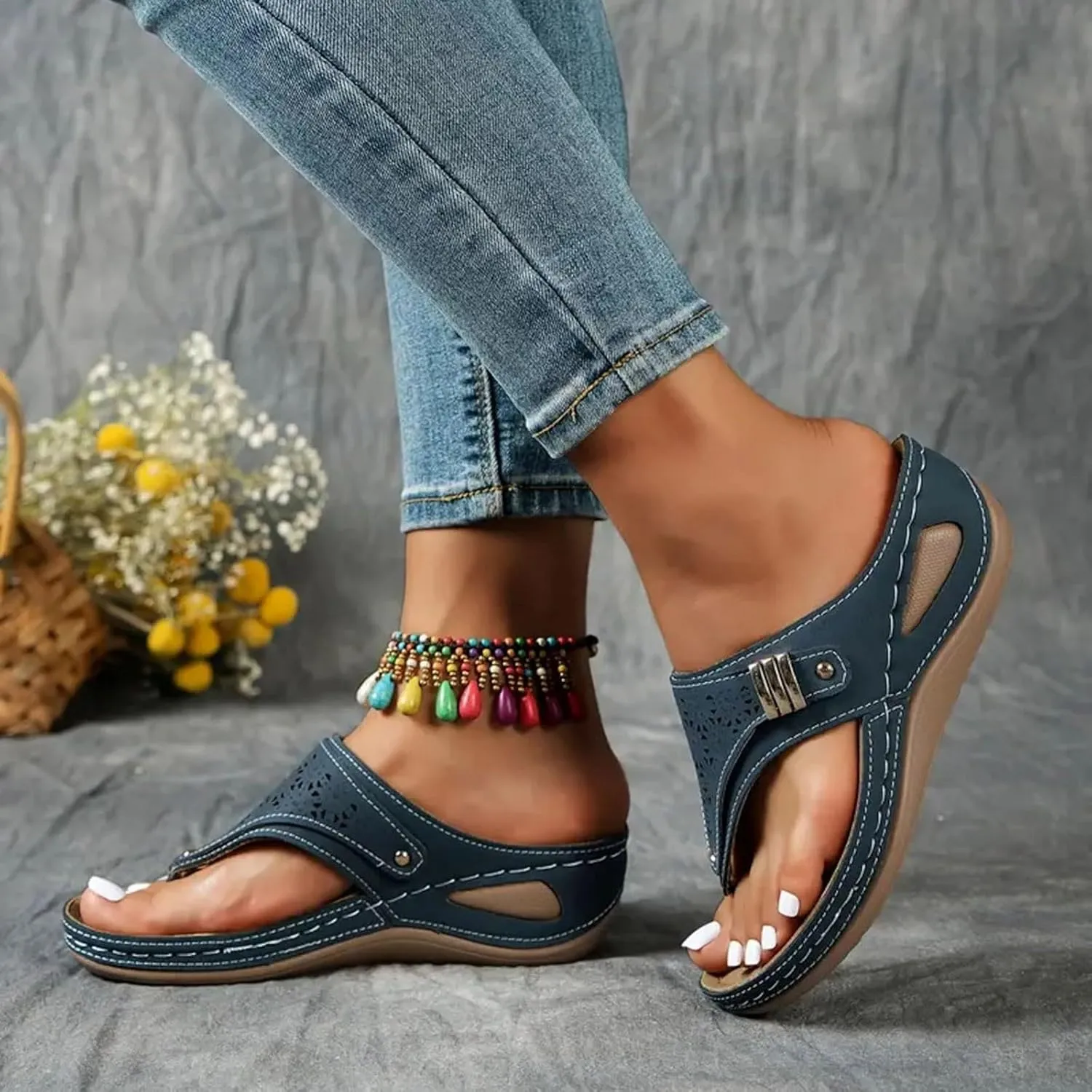 Flip Flops for Women Flip Flops Slip on Indoor Outdoor for Summer Women Shoes Flat Sandal