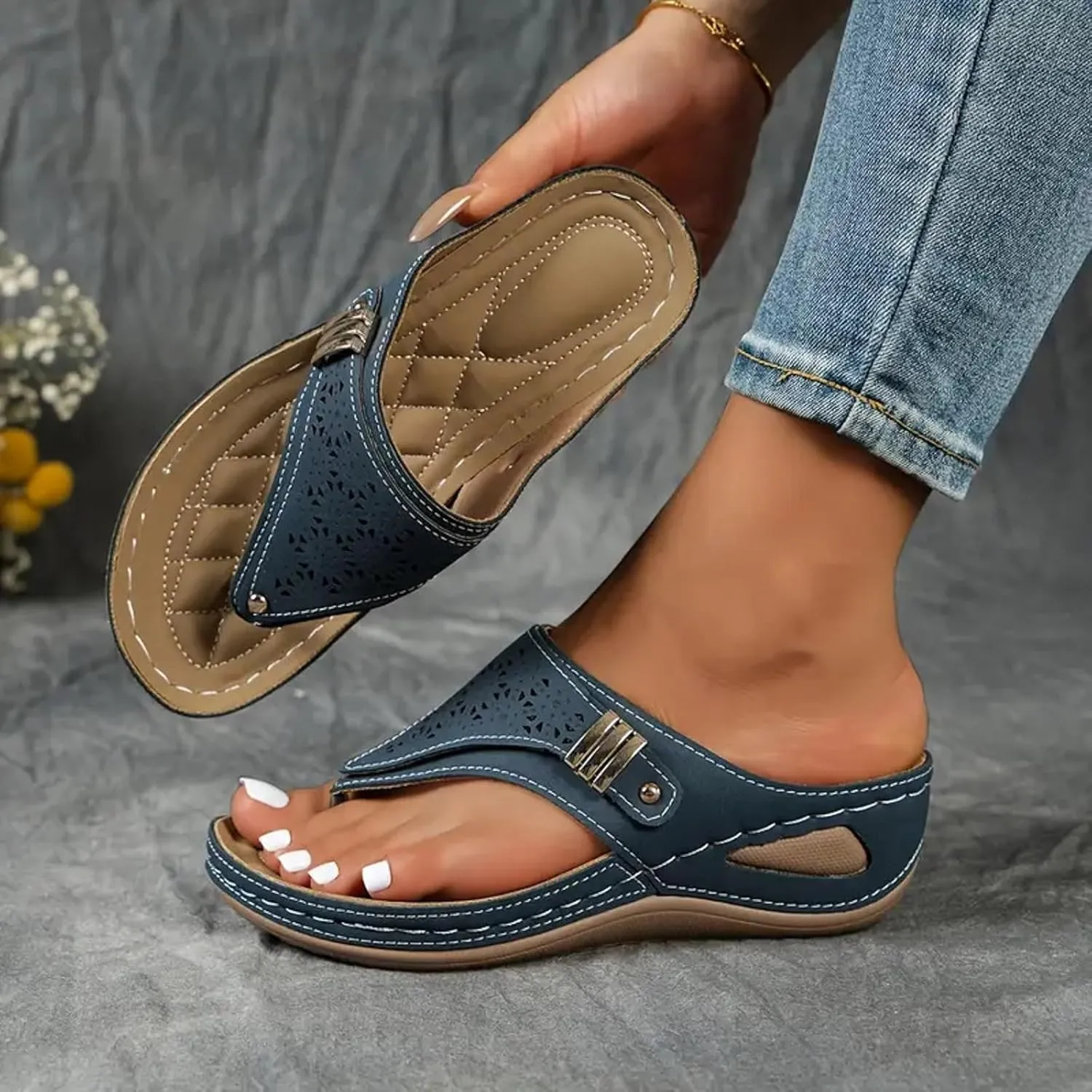 Flip Flops for Women Flip Flops Slip on Indoor Outdoor for Summer Women Shoes Flat Sandal