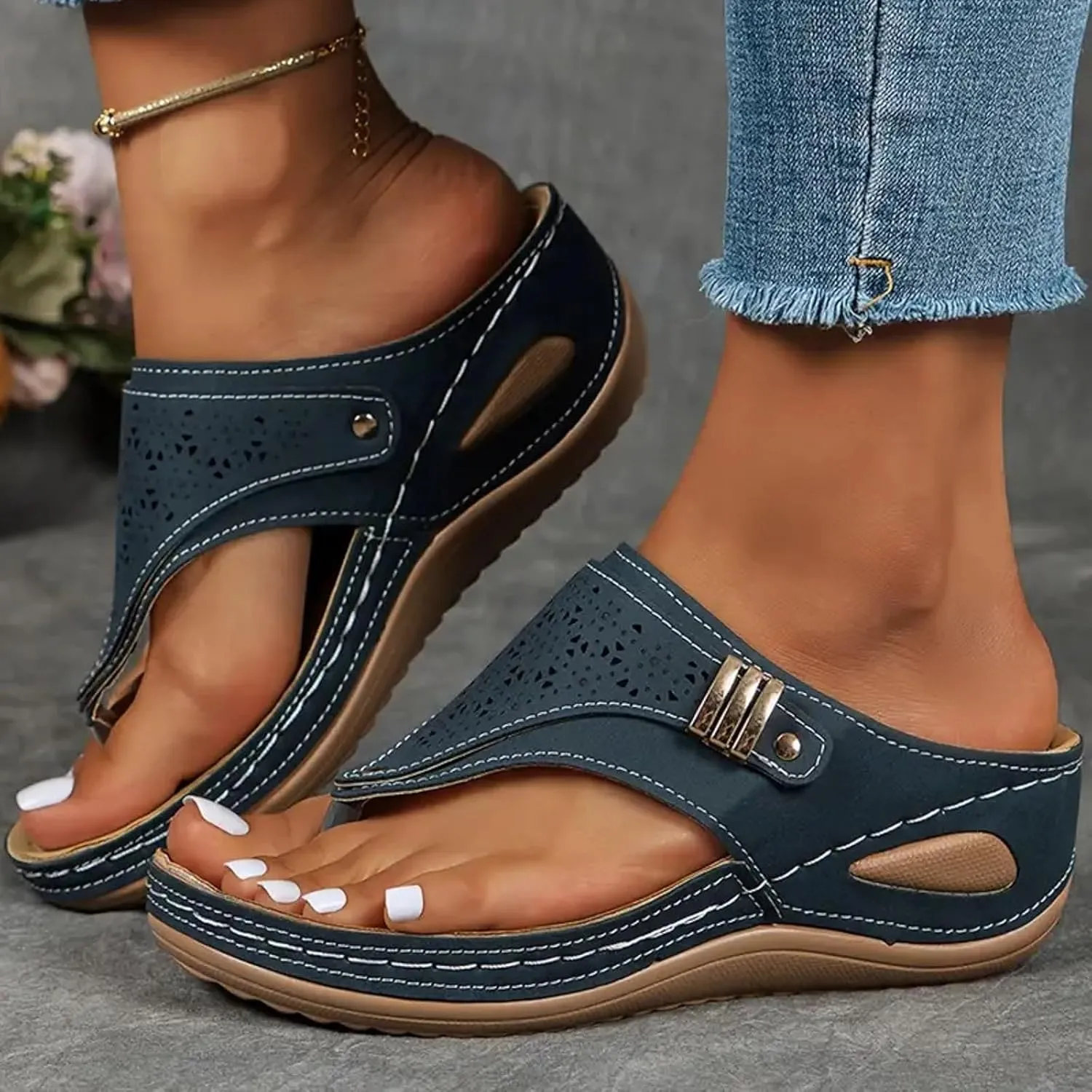 Flip Flops for Women Flip Flops Slip on Indoor Outdoor for Summer Women Shoes Flat Sandal