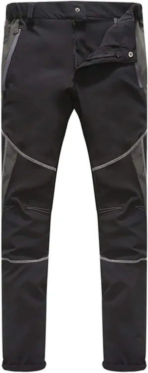 GIERIDUC Men's Fleece Cargo Sweatpants Mens Faux Leather Skinny Jeans Moisture Wicking Dress Pants Mens Cropped Chino Pants