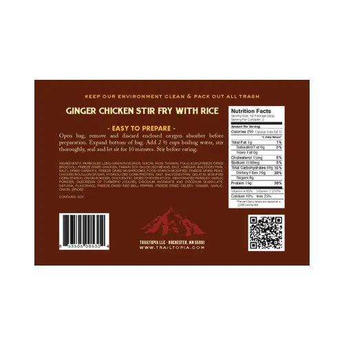 Ginger Chicken Stir Fry by Trailtopia
