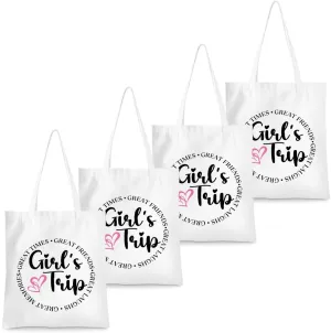 Girls Trip Gifts Tote Bag for Women's Weekend & Beach Trips