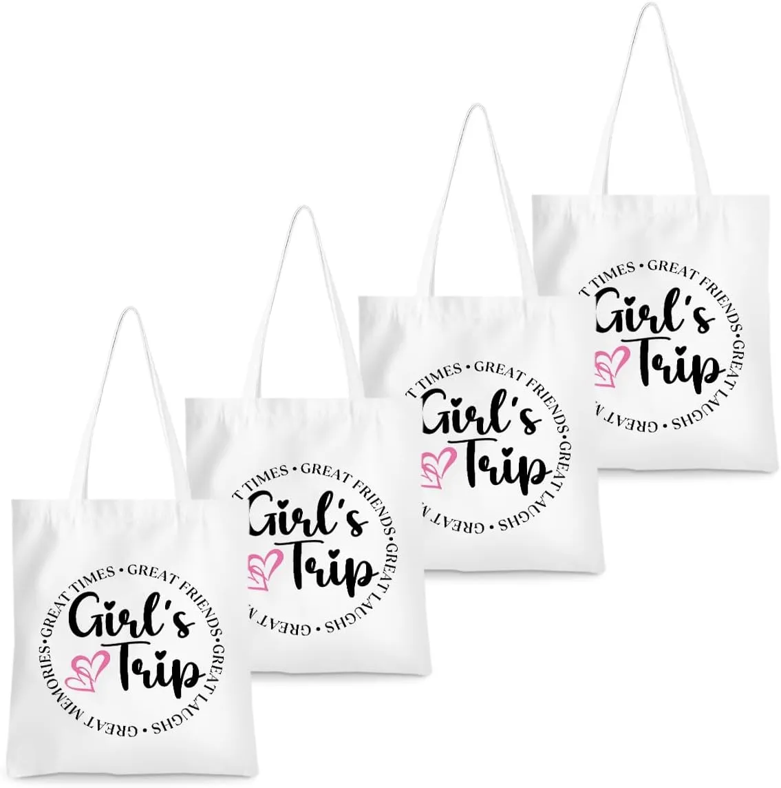 Girls Trip Gifts Tote Bag for Women's Weekend & Beach Trips