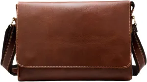 Haitpant Men's Crazy Horse Leather Briefcases Laptop Bag Office Bags Messenger Bags Leather Computer Bags