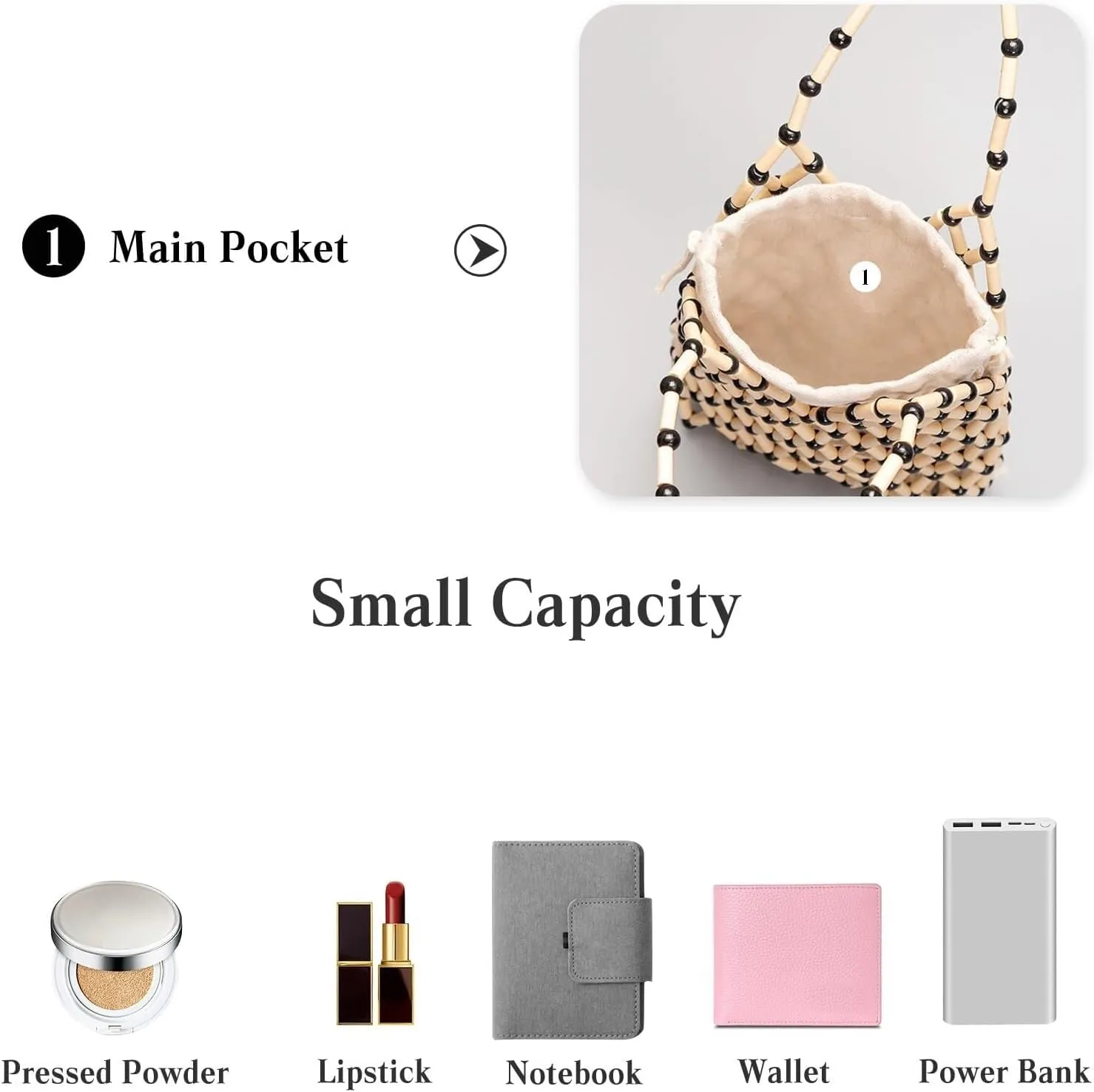 Handmade Woven Bucket Drawstring Handbag Summer Beach Bohemian Clutch Retro Top-handle Women Mini Tote