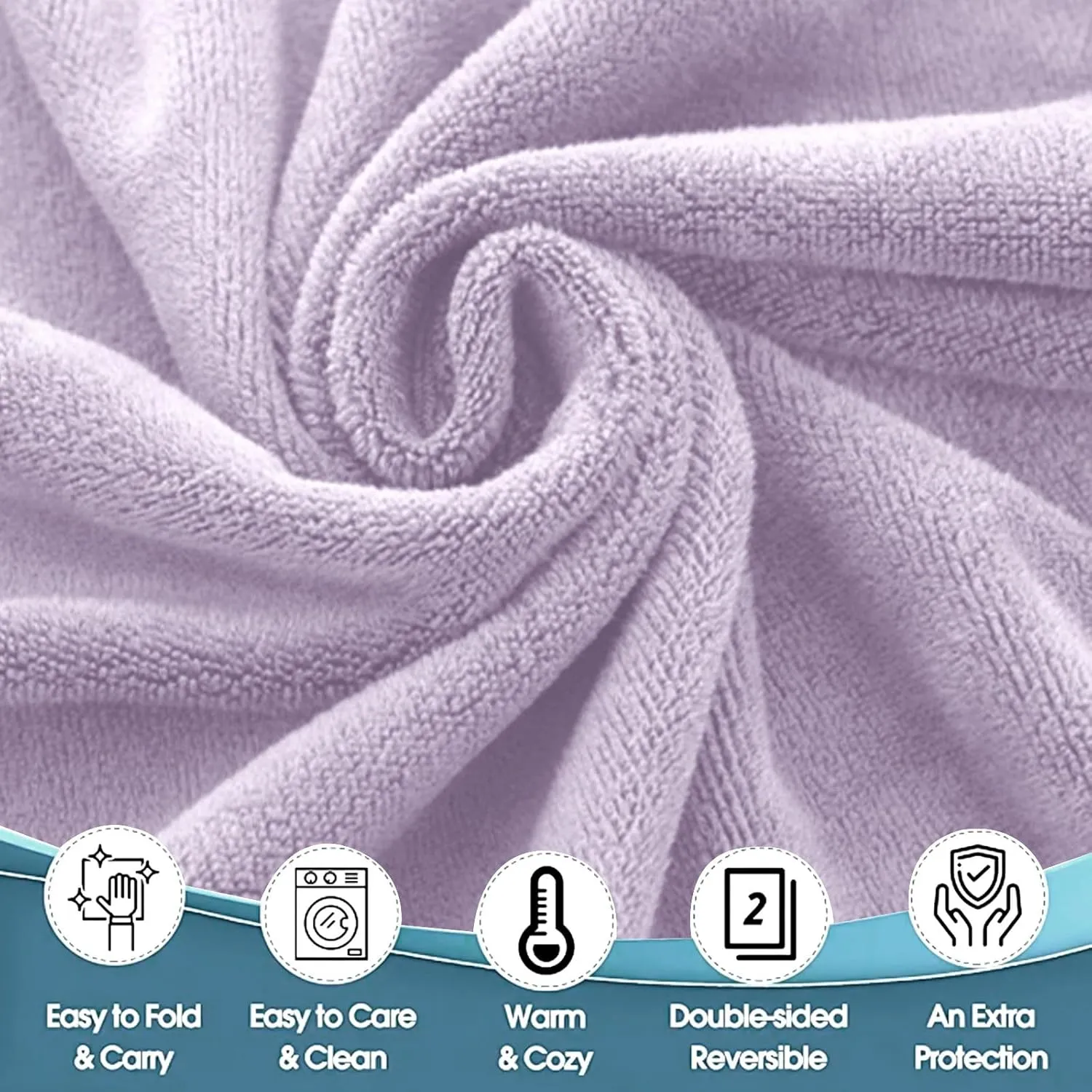 HGps8w 4-Pack Women's Soft Wrap Towel Shower Robe Lightweight Spa Body Wrap Adjustable Closure Bathrobe