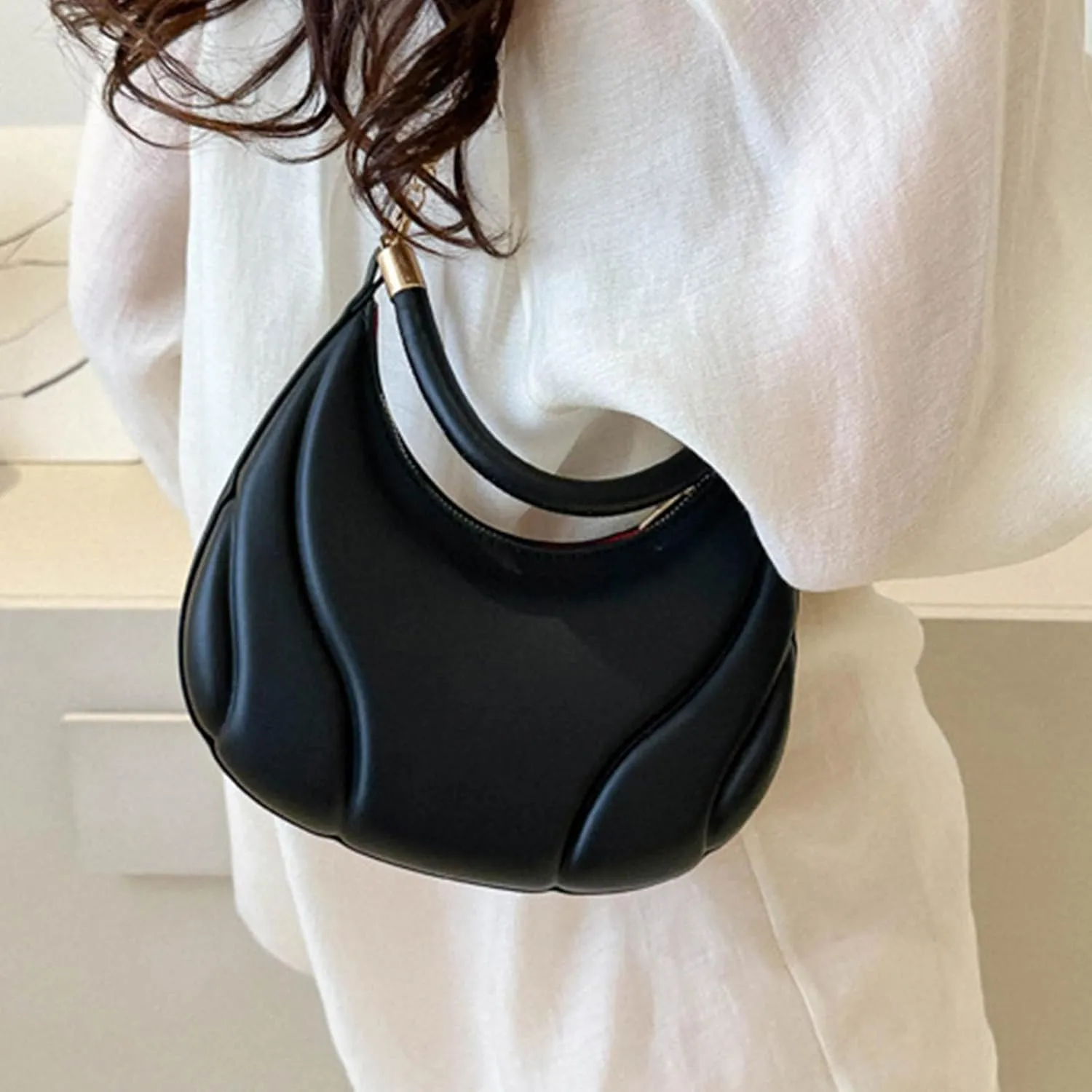 Hobo Bags for Women Vegan Leather Top Handle Shoulder Purses and Handbags Large Hobo Shoulder Bag