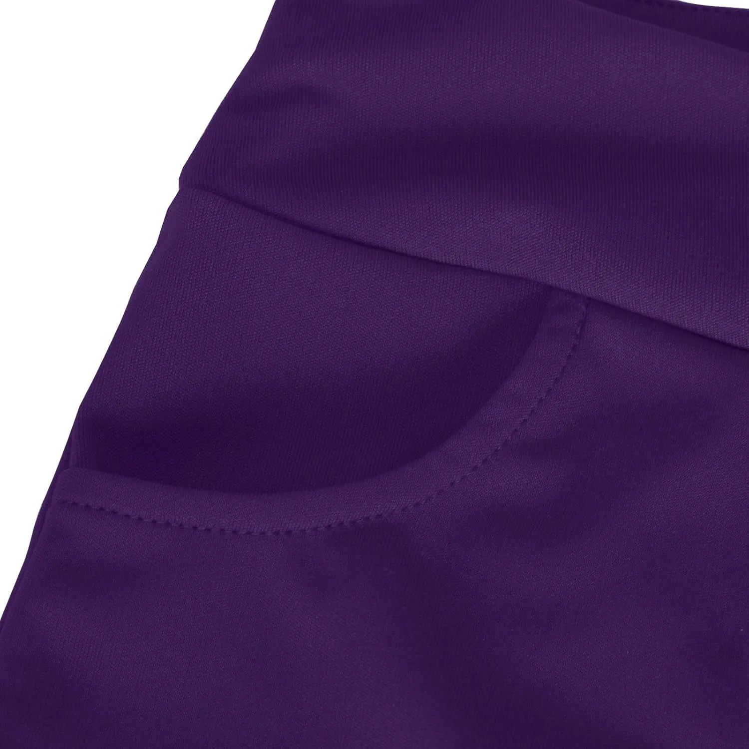 JOAU Capri Pants for Women Summer Business Casual Dressy Pull On Stretch High Waisted Bell Bottom Flare Yoga Work Trousers