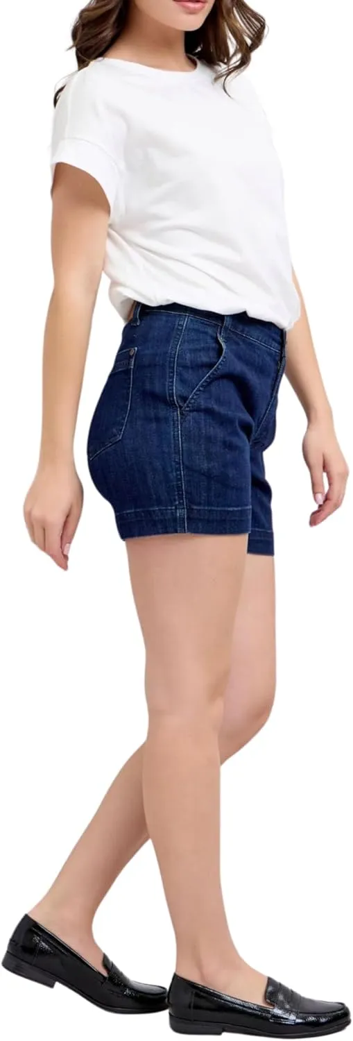 Judy Blue High Waist Dark Denim Trouser Shorts