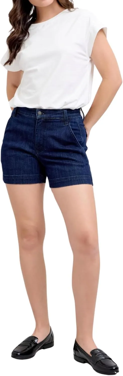 Judy Blue High Waist Dark Denim Trouser Shorts