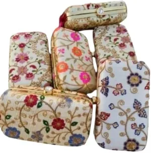KUMKUM FASHIONS Women Evening Clutch | Women's Handbags | Party Clutch | Wedding Favor | Bridesmaid Gifts | Gift For Her