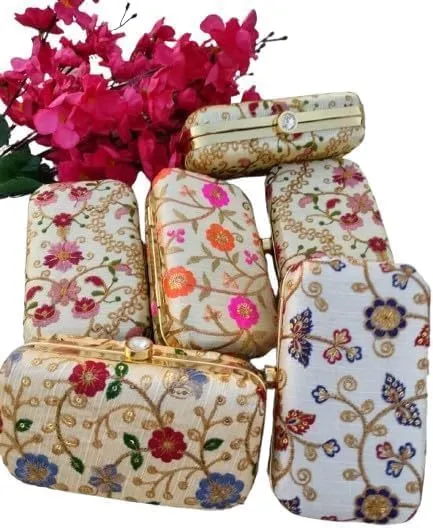 KUMKUM FASHIONS Women Evening Clutch | Women's Handbags | Party Clutch | Wedding Favor | Bridesmaid Gifts | Gift For Her
