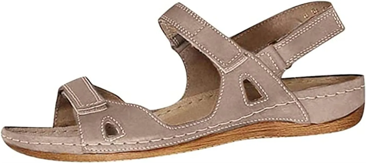 Ladmiple Orthopedic Sandals For Women Elegant Comfortable Dressy Casual Summer Slip On Orthotic Flip Flops With Arch Support