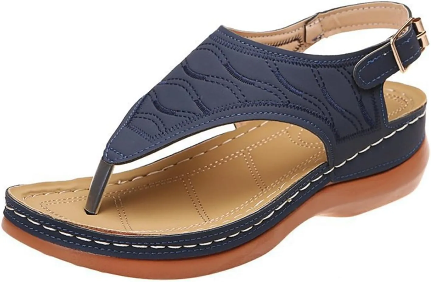 Ladmiple Orthotic Sandals For Women With Arch Support Flips Flops Flat feet Orthopedic Slides Comfortable Walking Beach Shoes