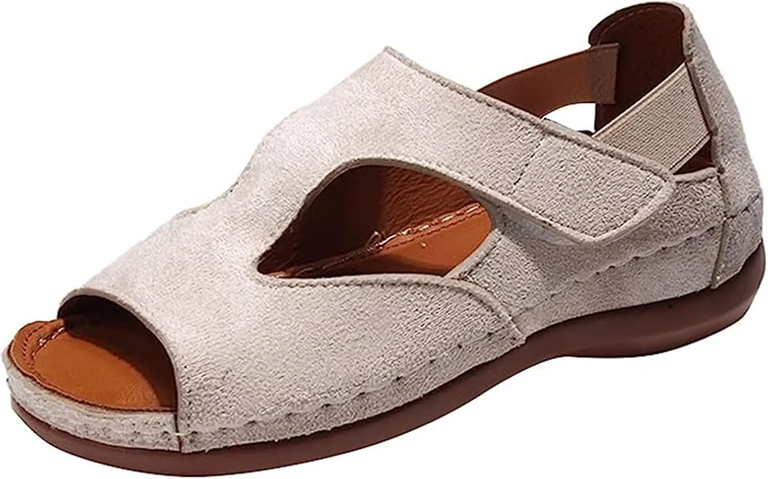 Ladmiple Sandals Women Wedge Low Heel Orthopedic Flip Flops Arch Support Dressy Comfortable Soft Summer Shoes Orthotic Slides