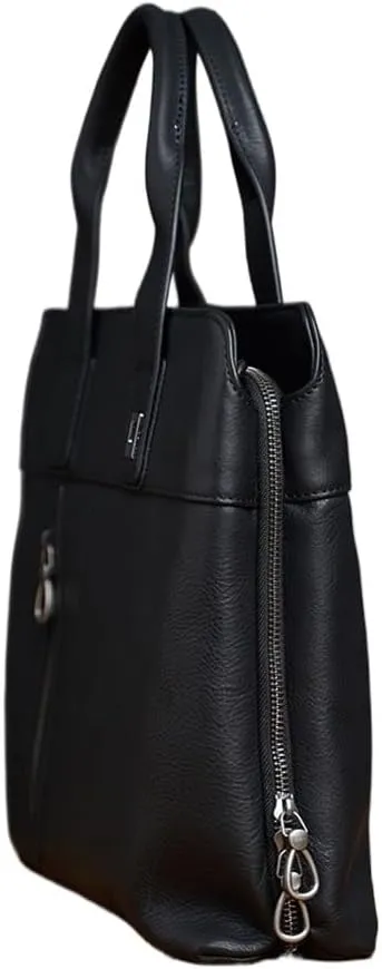 Leather Briefcase Men Bag Business Handbag Male 14inch Laptop Shoulder Bags Men Briefcase