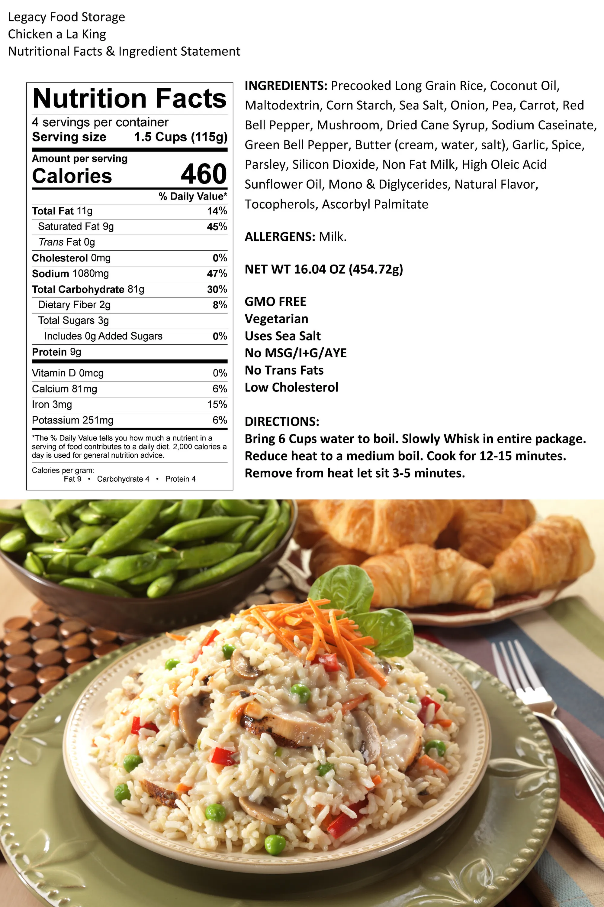 Legacy Entrée Bucket - 60 Servings