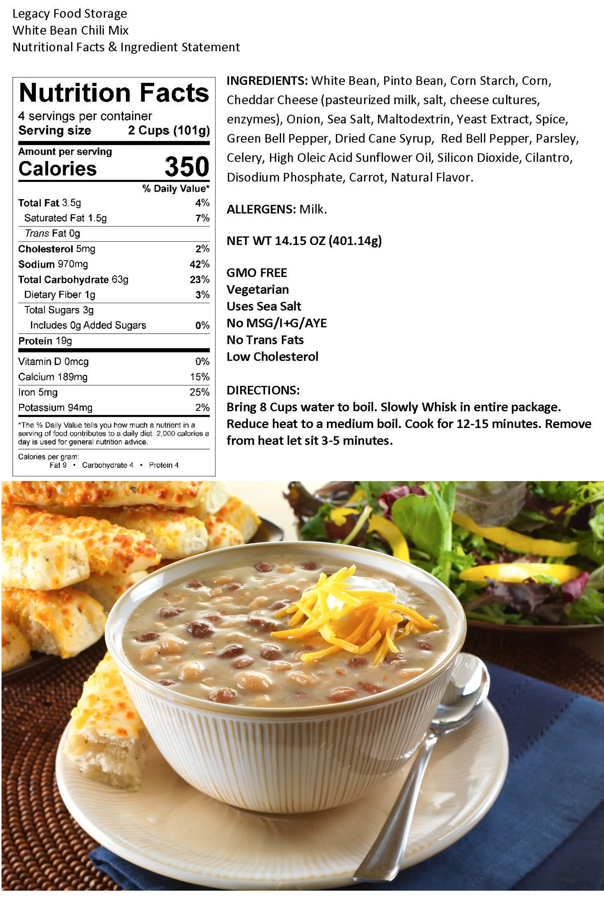 Legacy Entrée Bucket - 60 Servings